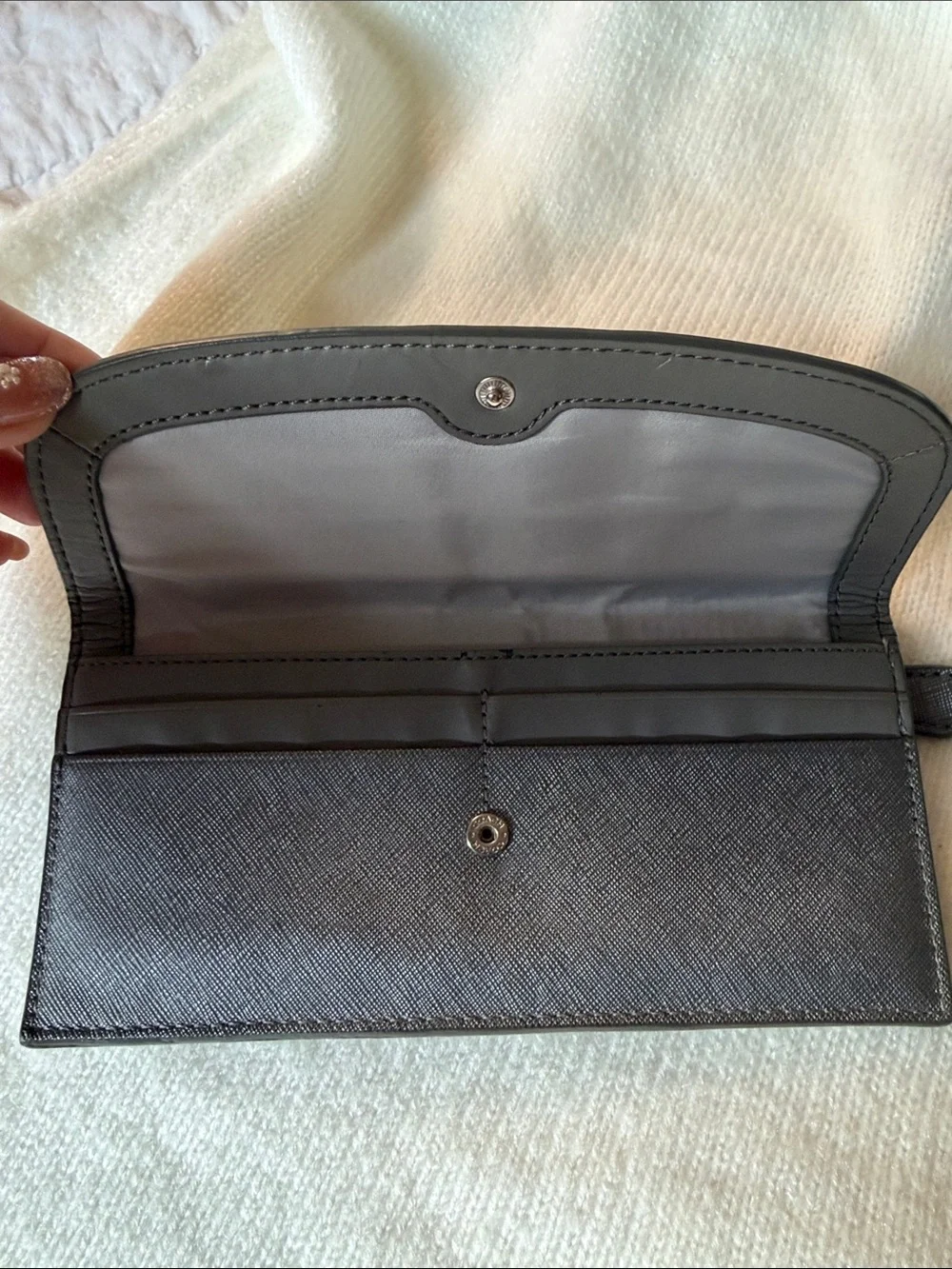Coach Gray Envelope Wallet